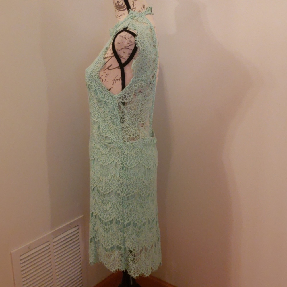 NWT Free People Mint lace dress - Picture 2 of 5